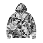 ISLAND PUFF PRINT ZIP HOODIE [ARCTIC CAMO]