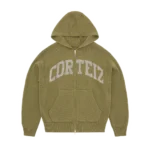 3M COLLEGE KNIT ZIP HOODIE [OLIVE]