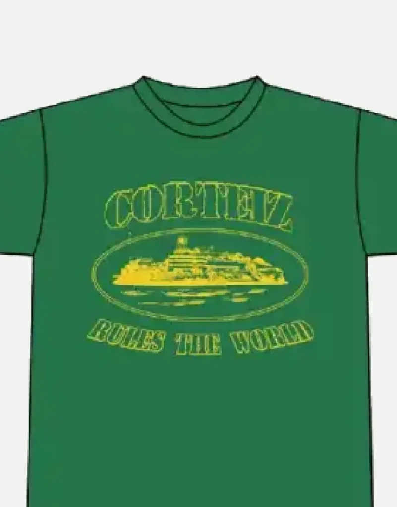 Corteiz 2019 OG Alcatraz T-Shirt Waldgrün