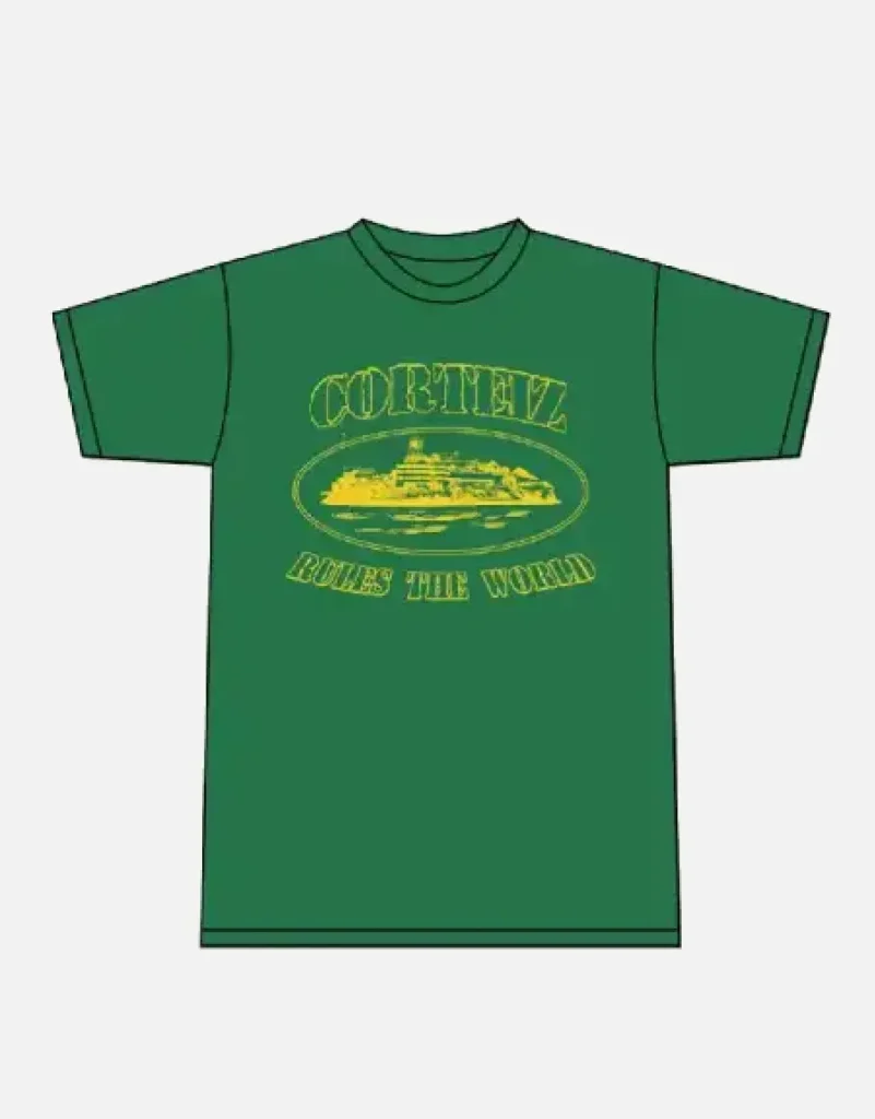 Corteiz 2019 OG Alcatraz T-Shirt Waldgrün