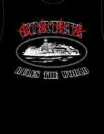 Corteiz 4 Starz Alcatraz T-Shirt Schwarz
