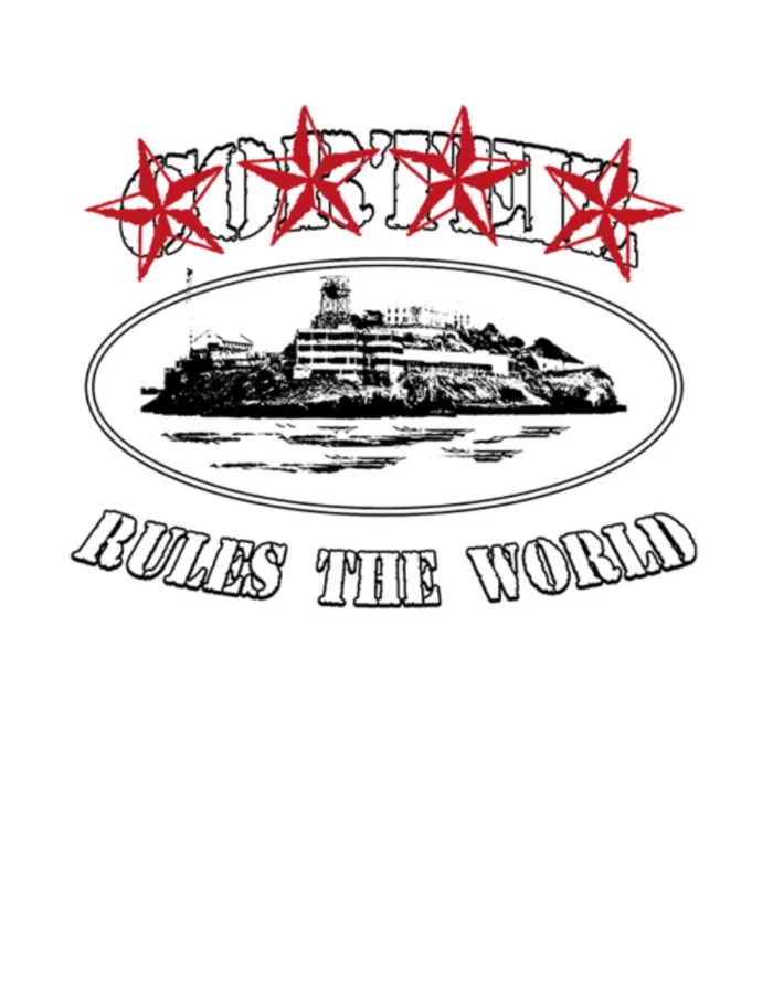 Corteiz 4 Starz Alcatraz T-Shirt Weiß