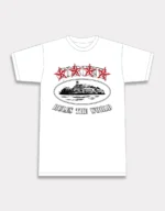 Corteiz 4 Starz Alcatraz T-Shirt Weiß