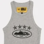 Corteiz 4Starz Alcatraz Damen-Tanktop Grau