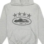 Corteiz 4Starz Alcatraz Hoodie Grau