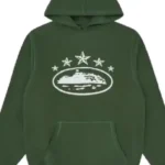 Corteiz 5 Starz Alcatraz Hoodie Grün