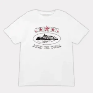 Corteiz 5 Starz Alcatraz T-Shirt Weiß