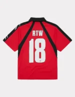 Corteiz Alcatraz Fußball-T-Shirt Rot