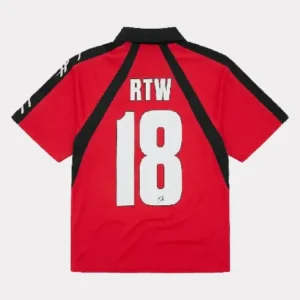 Corteiz Alcatraz Fußball-T-Shirt Rot