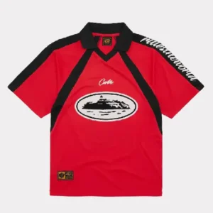 Corteiz Alcatraz Fußball-T-Shirt Rot