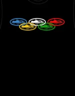 Corteiz Alcatraz Olympic T-Shirt Schwarz