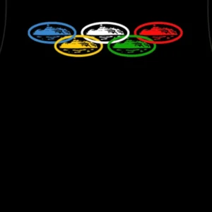 Corteiz Alcatraz Olympic T-Shirt Schwarz