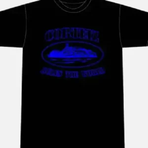 Corteiz Alcatraz T-Shirt Schwarz/Blau