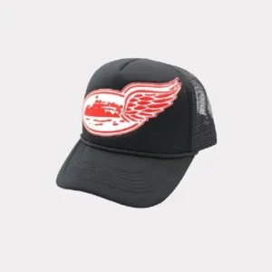 Corteiz Alcatraz Wing Trucker Hat Schwarz/Rot/Weiß