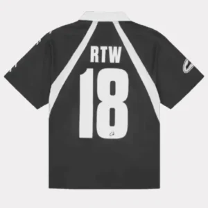 Corteiz Allstarz Fußball T-Shirt Schwarz