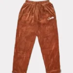 Corteiz Allstarz VVS Velours Jogging Hose Braun