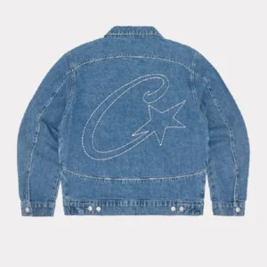 Corteiz C-Star Denim Trucker Jacket Blau