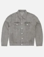 Corteiz C-Star Denim Trucker Jacket Grau