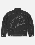 Corteiz C-Star Stitch-Down Jeans Jacket Schwarz