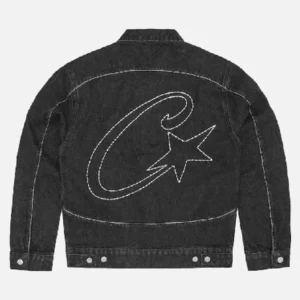 Corteiz C-Star Stitch-Down Jeans Jacket Schwarz