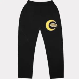 Corteiz Crescent Jogging Hose Schwarz