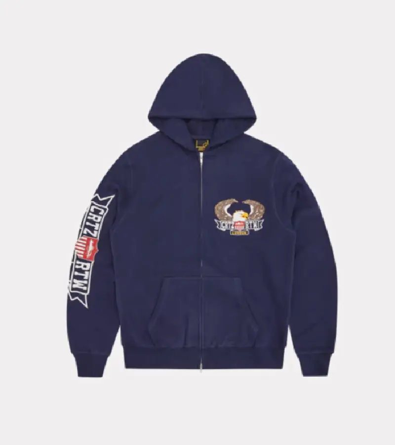 Corteiz Dipset Zipped Tracksuit Marine