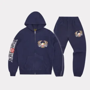 Corteiz Dipset Zipped Tracksuit Marine
