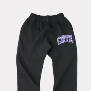 Corteiz Dropout Jogging Hose Schwarz/Lila