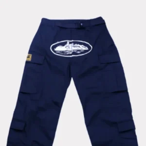 Corteiz Guerillaz Cargo Hose Marine Blau