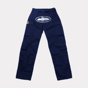 Corteiz Guerillaz Cargo Hose Marine Blau