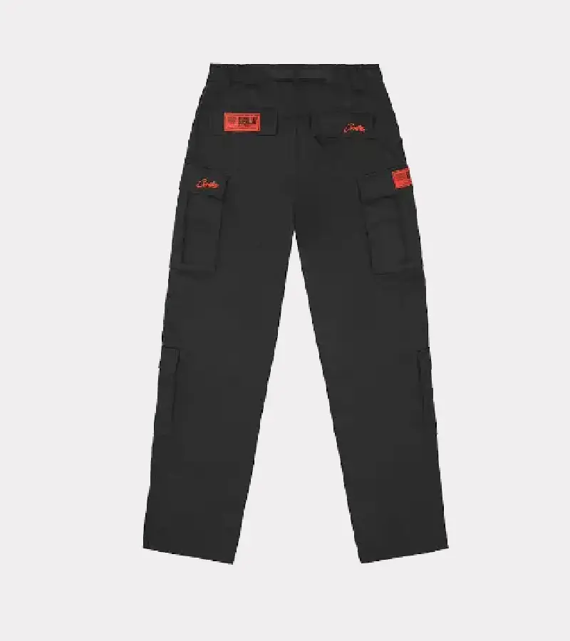 Corteiz Guerillaz Cargos Schwarz/Rot