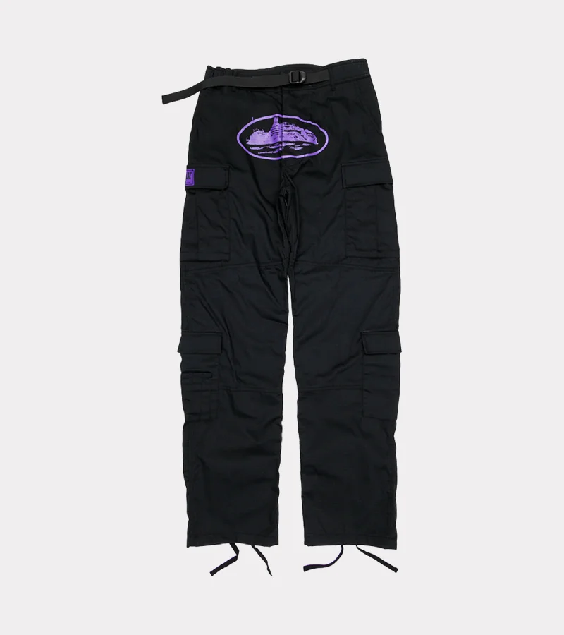 Corteiz Purp Guerilaz Cargo Schwarz/Lila