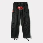 Corteiz Purp Guerillaz Cargos Schwarz/Rot