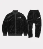 Corteiz VVS Samt Tracksuit Schwarz