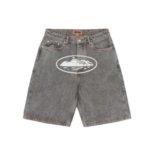 ISLAND BAGGY DENIM SHORT [HELLGRAU]