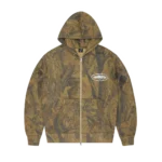 ISLAND PUFF PRINT ZIP HOODIE [FOREST CAMO]