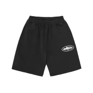 ISLAND PUFF PRINT SWEATSHORT [SCHWARZ]