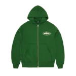 ISLAND PUFF PRINT ZIP HOODIE [GREEN]