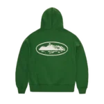 ISLAND PUFF PRINT ZIP HOODIE [GREEN]