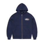 ISLAND PUFF PRINT ZIP HOODIE [NAVY]
