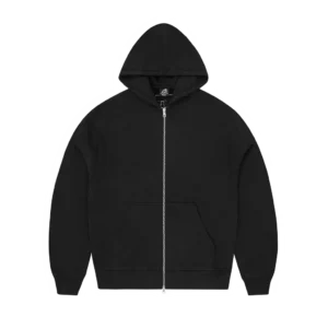LUNDUN STITCH ZIP HOODIE [SCHWARZ]